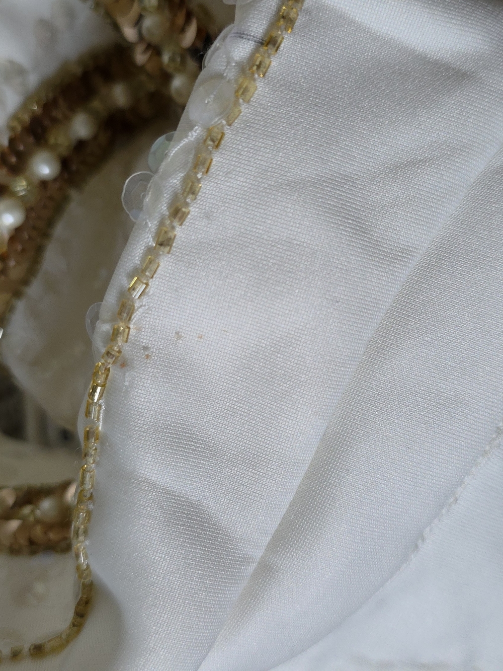 ASOS DESIGN CREAM Mini Blazer Dress with Gold Sequin Trim - Picture 13 of 13